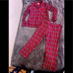 Scottish plaid pajama set